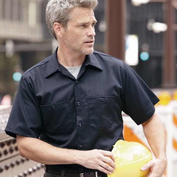 Men's Cotton Short Sleeve Uniform Shirt Thumbnail